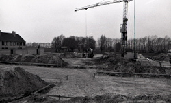 Bouw premiewoningen Jonker Sloetlaan 1975