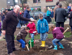 De jeugd van de Jonker Sloetlaan
                                  plant meer bomen!